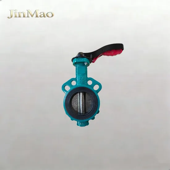 DN100 Wafer Butterfly Valve with Aluminum Handle, Ductile Iron Body, Pn16, DN100